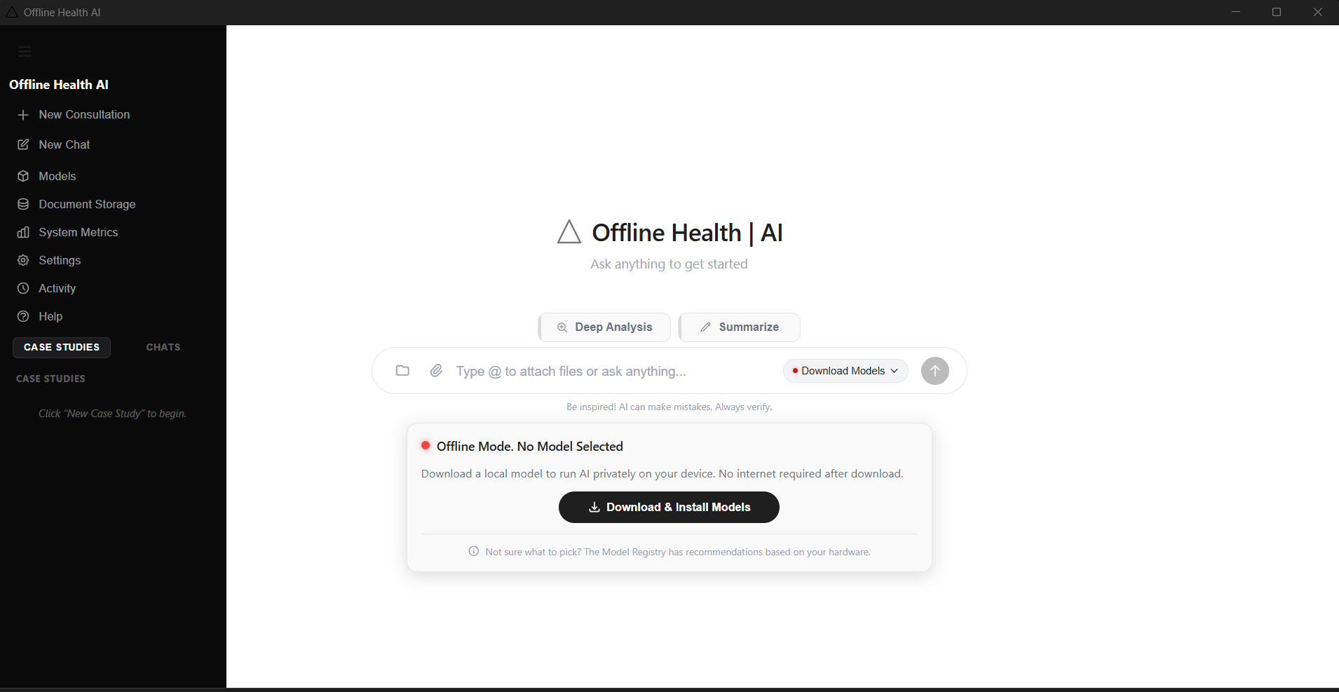 Offline Health AI